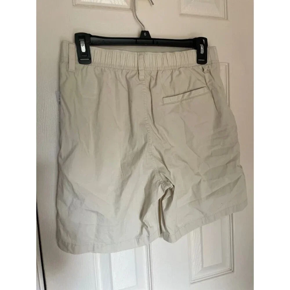old Navy men’s Xs 7” inseam built in flex beige shorts